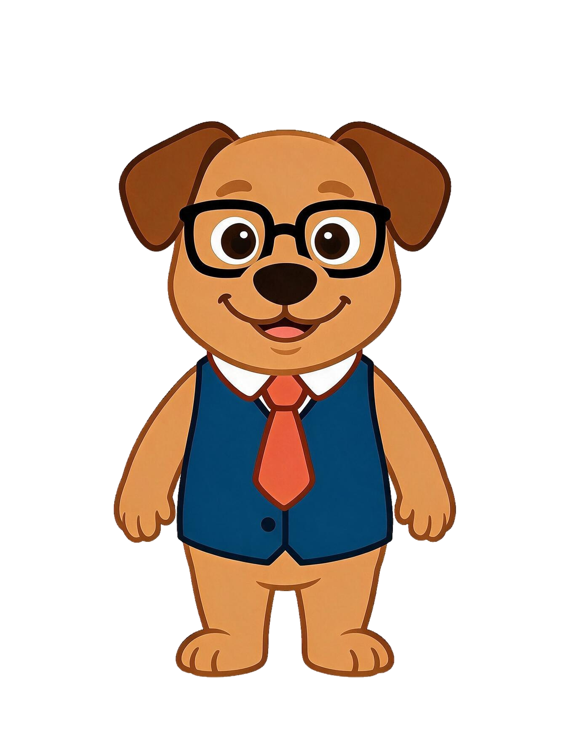Buddy, the InsuranceBuddy mascot, front view